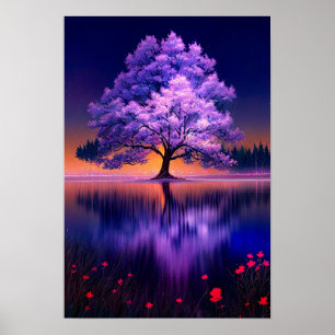 The Majestic Tree in the Calm Swamp Poster