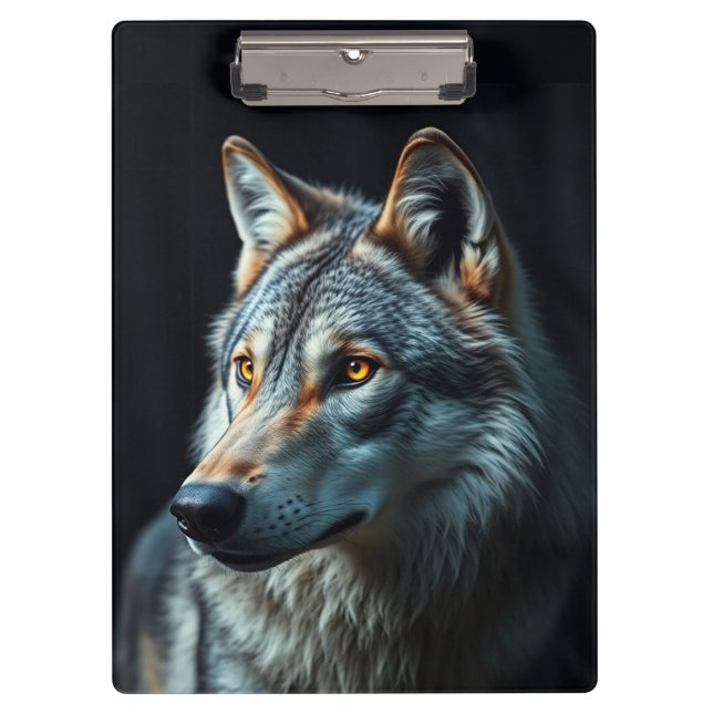 "The Majesty of the Wild: The Alpha in the Forest" Clipboard (Front)