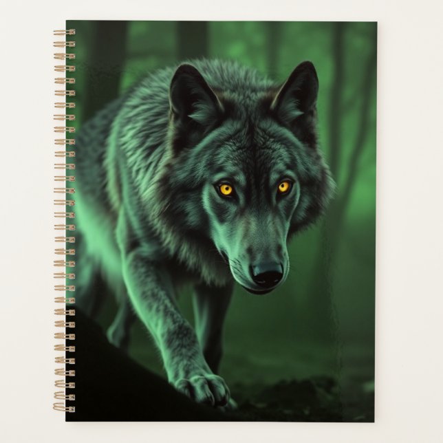 "The Majesty of the Wild: The Alpha in the Forest" Planner (Front)