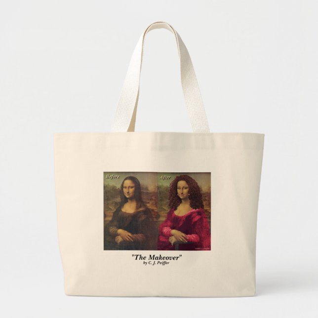 'The Makeover' Large Tote Bag (Front)