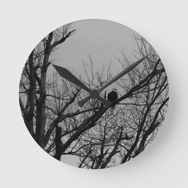 The Male Taking Watch Round Clock (Front)