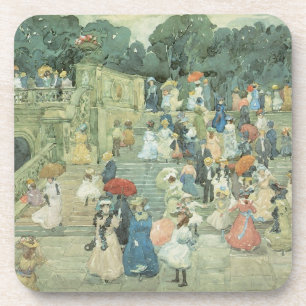 The Mall, Central Park by Maurice Prendergast Coaster