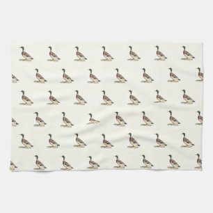 The Mallard or Wild Duck (Anas platyrhynchos) Tea Towel