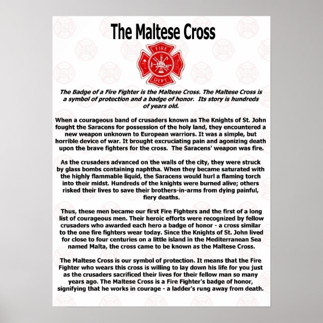 The Maltese Cross Poster (Front)
