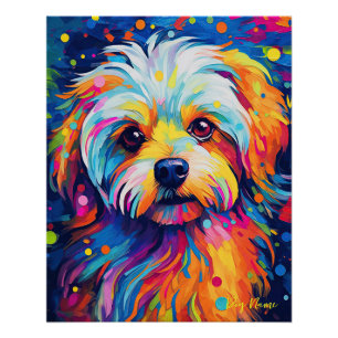 The Maltese Dog 002 - Zetton Ziana Poster