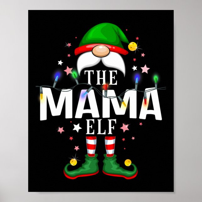 The Mama Elf Christmas Family Pajama Party  Poster (Front)