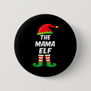 The Mama Elf Family Matching Funny Christmas Costu 6 Cm Round Badge