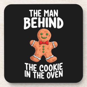 The Man Behind The Cookie In The Oven Christmas Pr Coaster