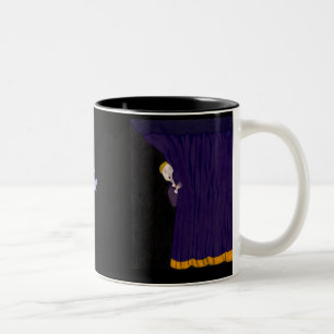 The Man Behind The Curtain Two-Tone Coffee Mug