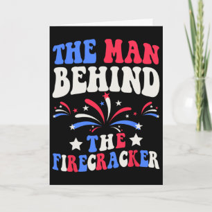 The Man Behind The Firecracker 4th Of July Gender Card