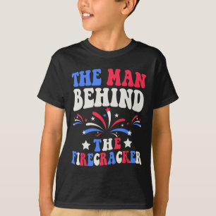 The Man Behind The Firecracker 4th Of July Gender T-Shirt