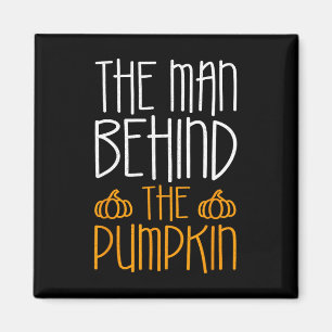 The Man Behind The Pumpkin  Fall Season  Magnet
