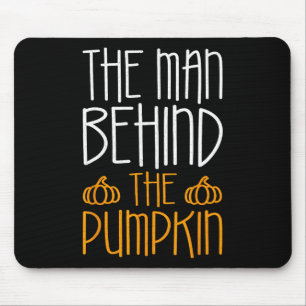 The Man Behind The Pumpkin  Fall Season  Mouse Mat