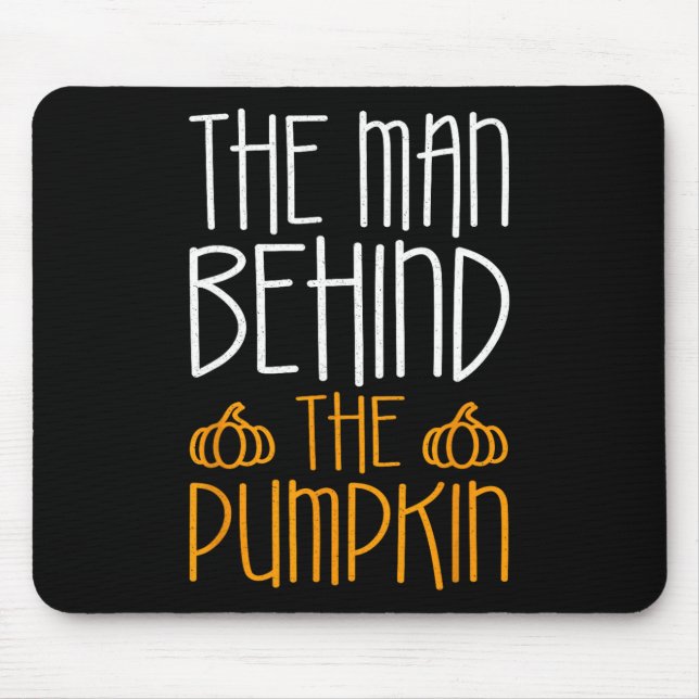 The Man Behind The Pumpkin  Fall Season  Mouse Mat (Front)