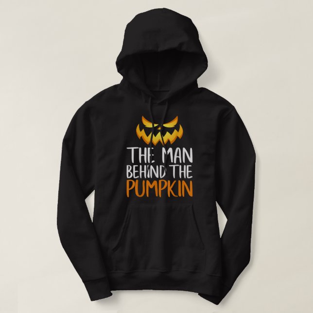 The Man Behind The Pumpkin Halloween costume For D Hoodie (Design Front)