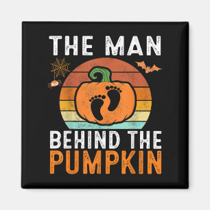 The Man Behind The Pumpkin Halloween Pregnancy Ann Magnet