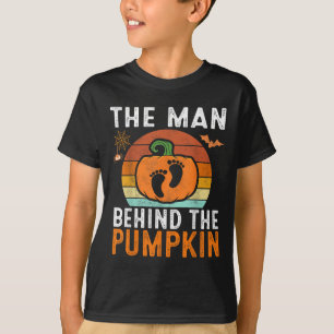 The Man Behind The Pumpkin Halloween Pregnancy Ann T-Shirt