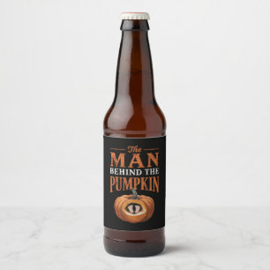 The Man Behind The Pumpkin Pregnant Thanksgiving Beer Bottle Label
