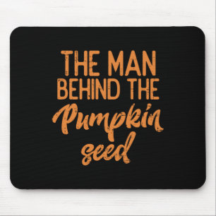 The Man Behind The Pumpkin Seed Halloween Pregnanc Mouse Mat