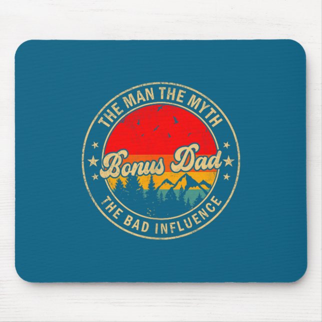 The Man Bonus Dad Myth Bad Influence Mouse Mat (Front)