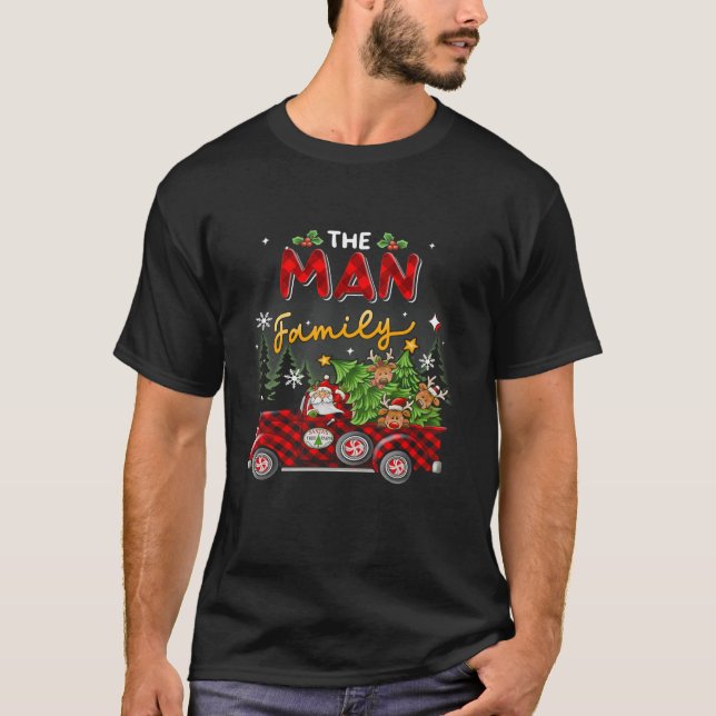 The Man Family Christmas Matching Pyjamas Group Gi T-Shirt (Front)
