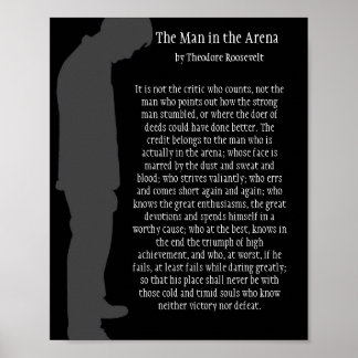 The Man in the Arena Poster