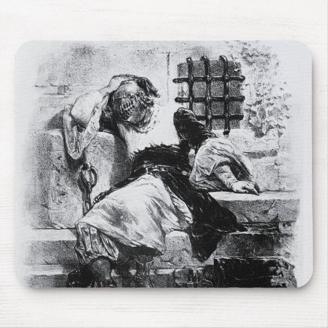 The Man in the Iron Mask in his Prison Mouse Mat (Front)