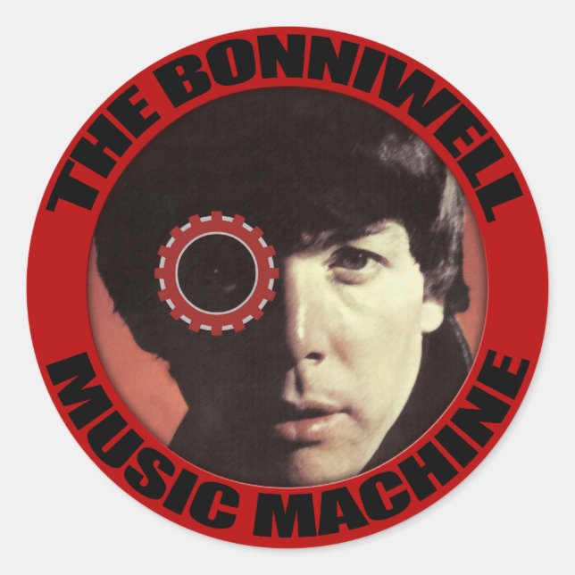 The Man in the Machine Classic Round Sticker (Front)