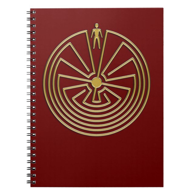 The Man in the Maze - gold Notebook (Front)