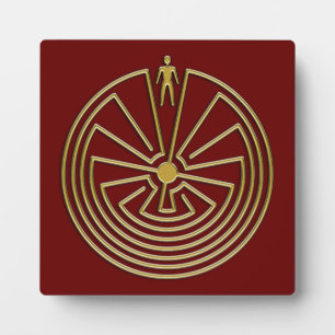 The Man in the Maze - gold Plaque