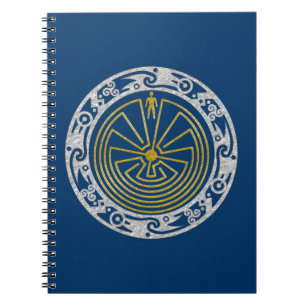 The Man in the Maze - Ornament gold silver Notebook