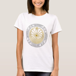 The Man in the Maze - Ornament gold silver T-Shirt