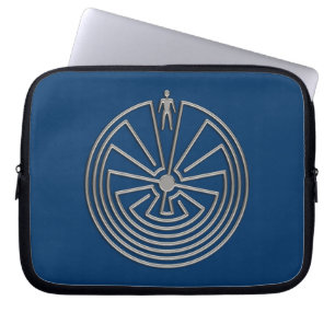 The Man in the Maze - silver Laptop Sleeve