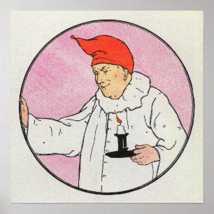 The Man in the Moon Mother Goose Nursery Rhyme Poster