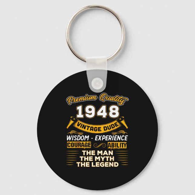 The Man Myth Legend 1948 78th Birthday Gift 78 Yea Key Ring (Front)