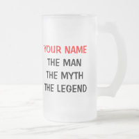 The man myth legend beer mug for 50th Birthday men