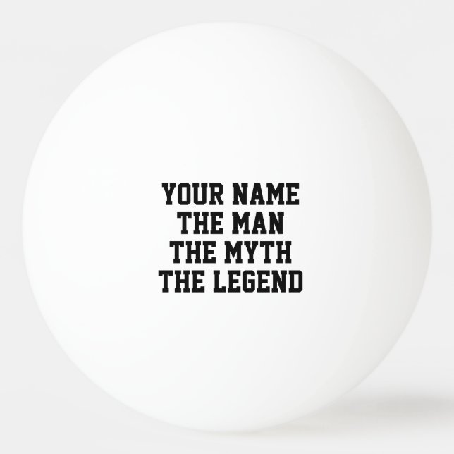 The man myth legend funny table tennis gift ping pong ball (Front)