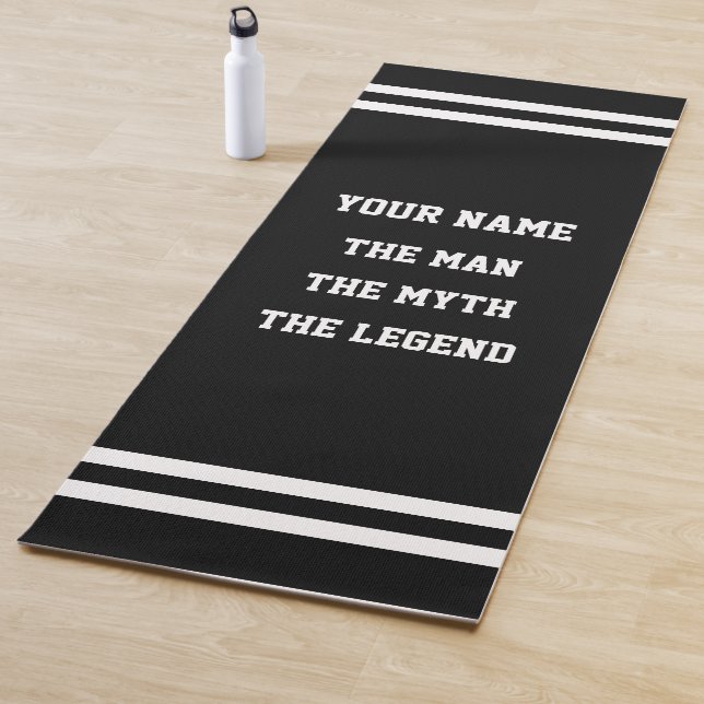 The man myth legend funny yoga mat for men (In Situ)