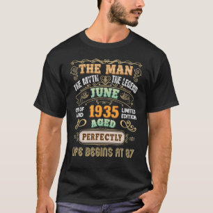 The Man Myth Legend Made In June 1935 86th Birthda T-Shirt