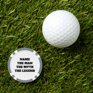 The man myth legend poker chip golf ball marker