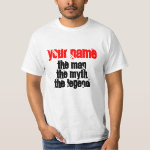 The man myth legend shirt for men   Personalizable