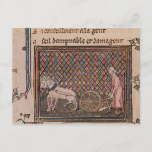 The Man Obliged to Work for a Living Postcard