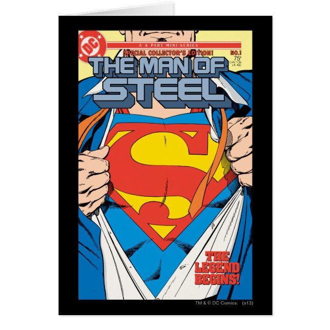 The Man of Steel #1 Collector's Edition (Front)