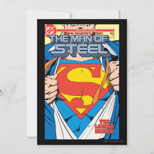 The Man of Steel #1 Collector's Edition (Front)