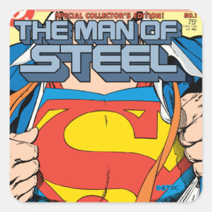 The Man of Steel #1 Collector's Edition Square Sticker