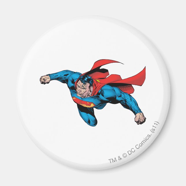 The Man of Steel Comic Style Magnet (Front)