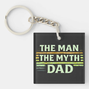 The Man The Myth Dad Vintage Father's Day Key Ring