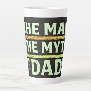 The Man The Myth Dad Vintage Father's Day Latte Mug