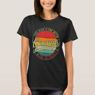 The Man The Myth Mechanic Vintage Gramps Fathers T-Shirt