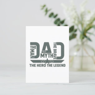 The Man, The Myth, The Brave, The Hero, The Legend Postcard
